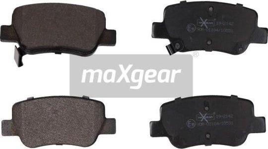 Maxgear 19-2142 - Brake Pad Set, disc brake parts5.com