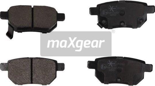 Maxgear 19-2161 - Fren balata seti, diskli fren parts5.com