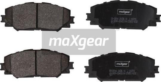 Maxgear 19-2894 - Kit de plaquettes de frein, frein à disque parts5.com