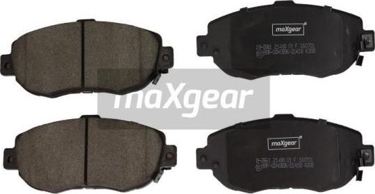 Maxgear 19-2861 - Juego de pastillas de freno parts5.com