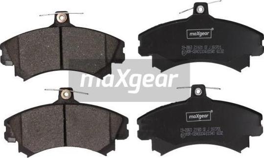 Maxgear 19-2863 - Set placute frana,frana disc parts5.com