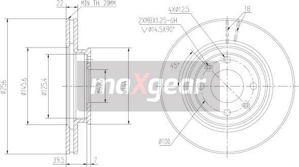 Maxgear 19-2376MAX - Disc frana parts5.com