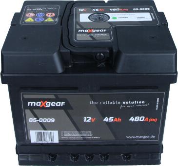 Maxgear 85-0009 - Μπαταρία εκκίνησης parts5.com