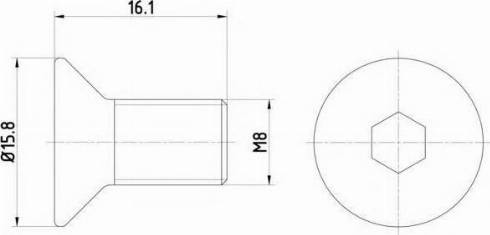 MAZDA 998310816 - Vijak, Zavorni kolut parts5.com