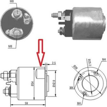 Meat & Doria 46086 - Włącznik elektromagnetyczny, rozrusznik parts5.com