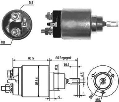 Meat & Doria 46074 - Solenoid, electromotor parts5.com