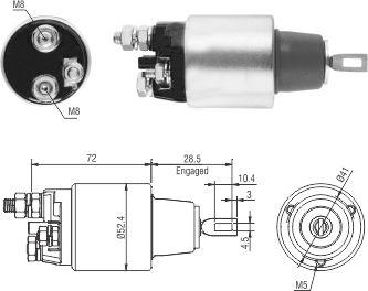 Meat & Doria 46286 - Elektro-magnetno stikalo, zaganjalnik parts5.com