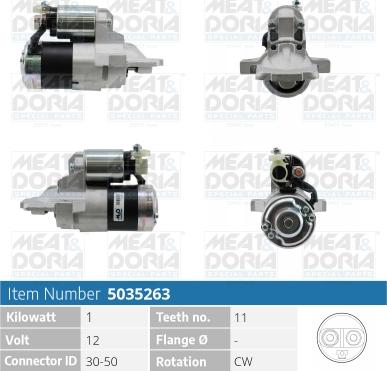 Meat & Doria 5035263 - Motor de arranque parts5.com