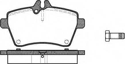 Mercedes-Benz A1694200320 - Sada brzdových platničiek kotúčovej brzdy parts5.com