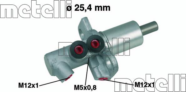 Metelli 05-0458 - Főfékhenger parts5.com