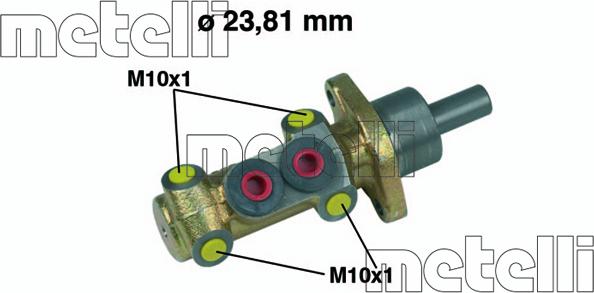 Metelli 05-0418 - Pompa centrala, frana parts5.com