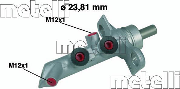 Metelli 05-0485 - Glavni kočioni cilindar parts5.com