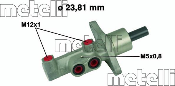 Metelli 05-0475 - Főfékhenger parts5.com