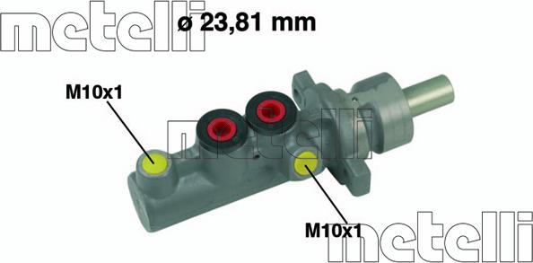 Metelli 05-0544 - Pompa centrala, frana parts5.com