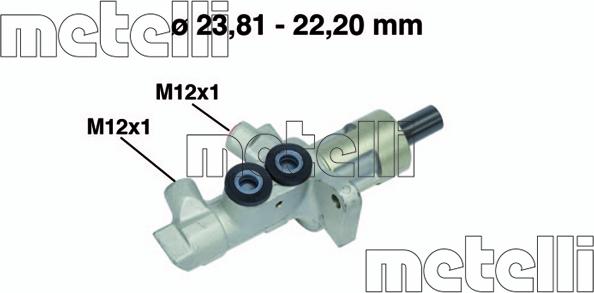 Metelli 05-0548 - Pompa centrala, frana parts5.com