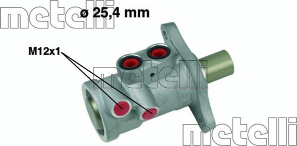 Metelli 05-0557 - Főfékhenger parts5.com