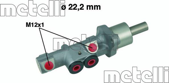 Metelli 05-0534 - Pompa centrala, frana parts5.com