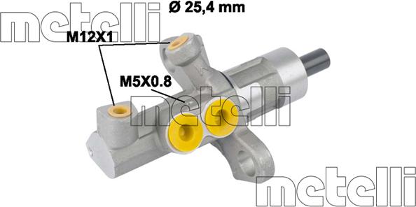 Metelli 05-0811 - Főfékhenger parts5.com