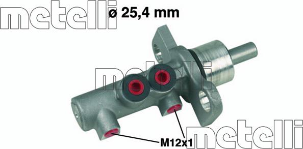 Metelli 05-0369 - Főfékhenger parts5.com