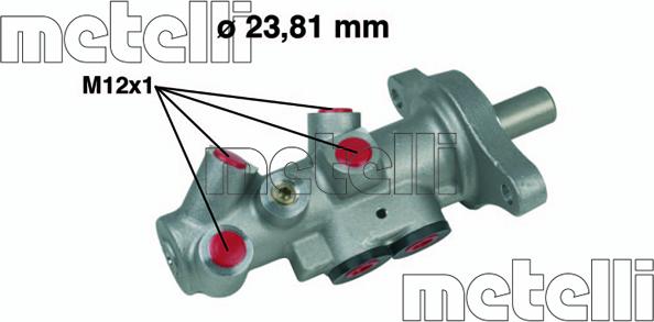 Metelli 05-0295 - Cilindro principal de freno parts5.com