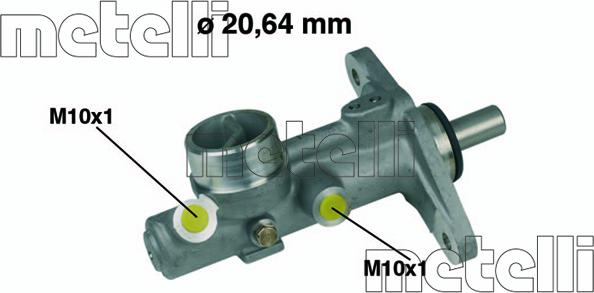 Metelli 05-0210 - Hauptbremszylinder parts5.com