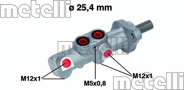 Metelli 05-0756 - Brake Master Cylinder parts5.com