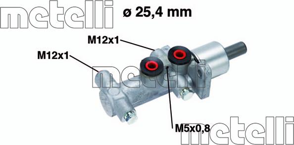 Metelli 05-0767 - Pompa hamulcowa parts5.com