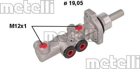 Metelli 05-1117 - Főfékhenger parts5.com