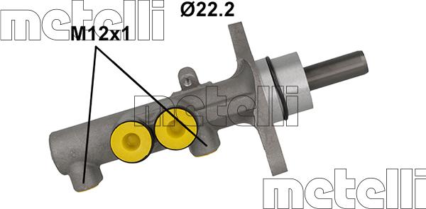 Metelli 05-1186 - Hlavní brzdový válec parts5.com