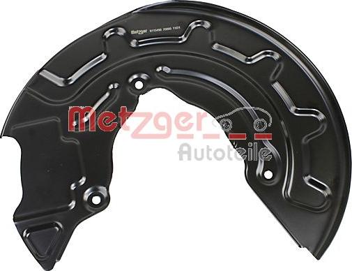 Metzger 6115490 - Отражатель, защита, тормозной диск parts5.com