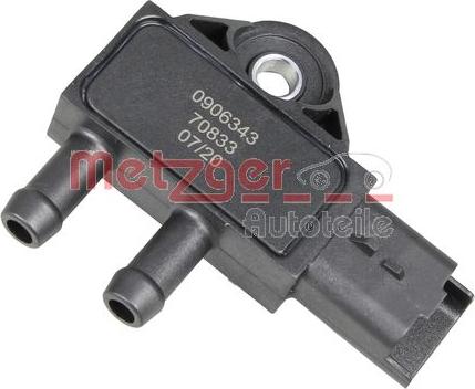 Metzger 0906343 - Senzor, pritisak izduvnih gasova parts5.com