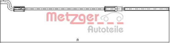 Metzger 10.7621 - Cablu, frana de parcare parts5.com