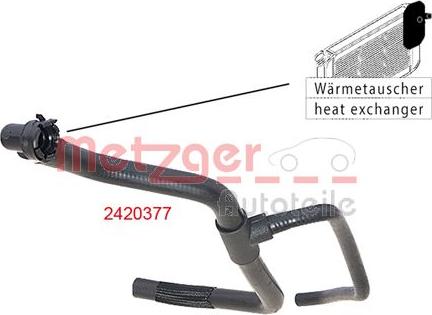 Metzger 2420377 - Przewód elastyczny chłodnicy parts5.com