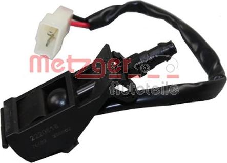 Metzger 2220816 - Tobera de agua regadora, lavado de parabrisas parts5.com