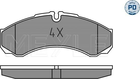 Meyle 025 291 2120/PD - Brake Pad Set, disc brake parts5.com