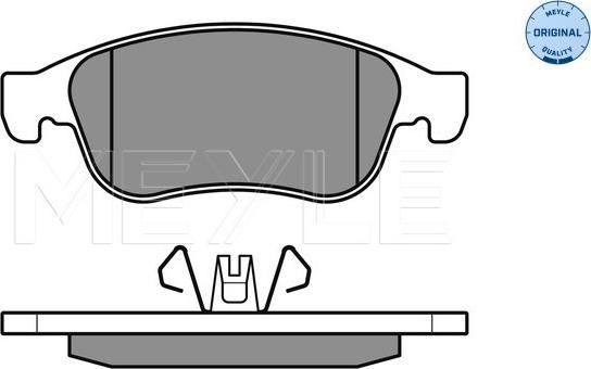 Meyle 025 249 1418 - Komplet zavornih oblog, ploscne (kolutne) zavore parts5.com