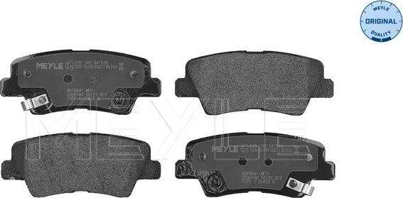 Meyle 025 249 3415/W - Set placute frana,frana disc parts5.com