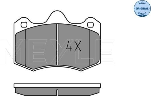 Meyle 025 249 7417 - Sada brzdových destiček, kotoučová brzda parts5.com