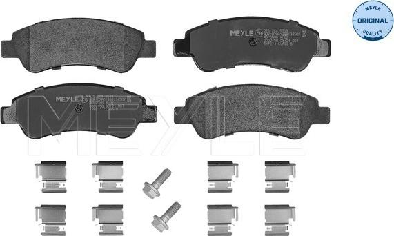 Meyle 025 244 6519 - Komplet kočnih obloga, disk kočnica parts5.com