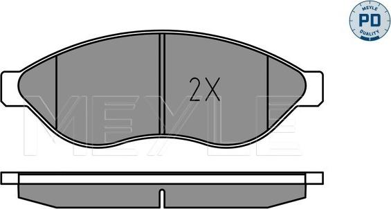 Meyle 025 244 6819-1/PD - Σετ τακάκια, δισκόφρενα parts5.com