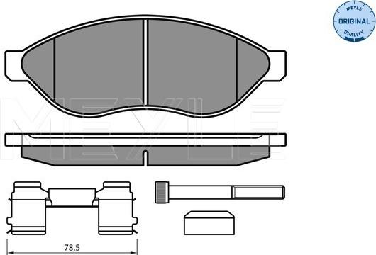 Meyle 025 244 6819/W2 - Σετ τακάκια, δισκόφρενα parts5.com