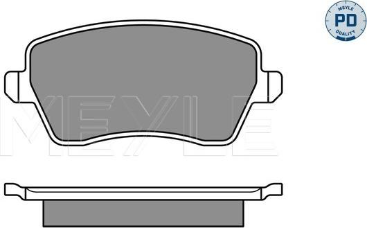 Meyle 025 244 0317/PD - Brake Pad Set, disc brake parts5.com