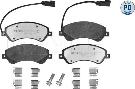 Meyle 025 244 8518/PD - Set placute frana,frana disc parts5.com