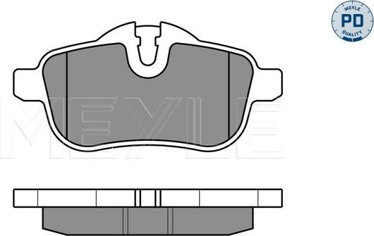 Meyle 025 245 5918/PD - Sada brzdových platničiek kotúčovej brzdy parts5.com