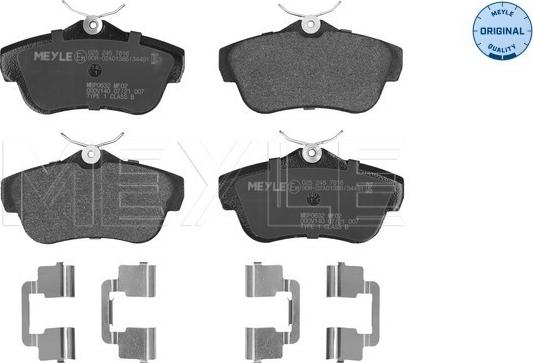 Meyle 025 245 7816 - Komplet zavornih oblog, ploscne (kolutne) zavore parts5.com