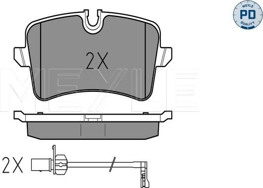 Meyle 025 246 0617/PD - Fren balata seti, diskli fren parts5.com