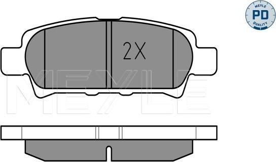 Meyle 025 240 1416/PD - Set placute frana,frana disc parts5.com