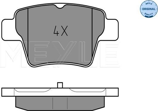 Meyle 025 241 5017 - Brake Pad Set, disc brake parts5.com