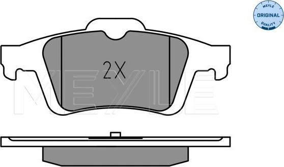 Meyle 025 241 3717 - Fren balata seti, diskli fren parts5.com