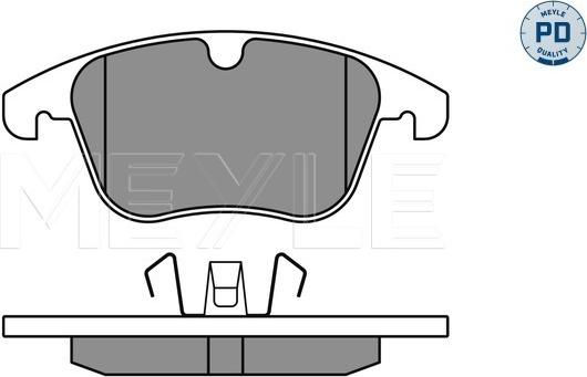 Meyle 025 241 2319/PD - Тормозные колодки, дисковые, комплект parts5.com